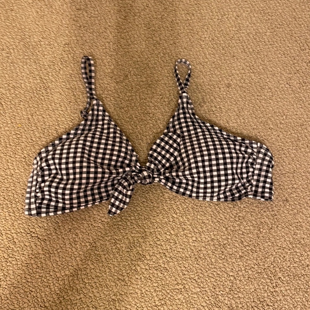 Gingham Bikini Top